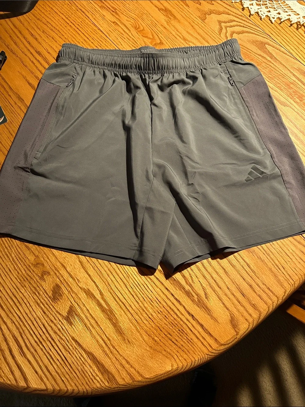 adidas Men’s Dark Gray Athletic Training Shorts